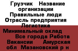 Грузчик › Название организации ­ Правильные люди › Отрасль предприятия ­ Логистика › Минимальный оклад ­ 30 000 - Все города Работа » Вакансии   . Амурская обл.,Мазановский р-н